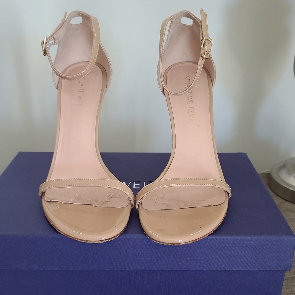 Stuart Weitzman Nudistsong in Adobe Beige 8M